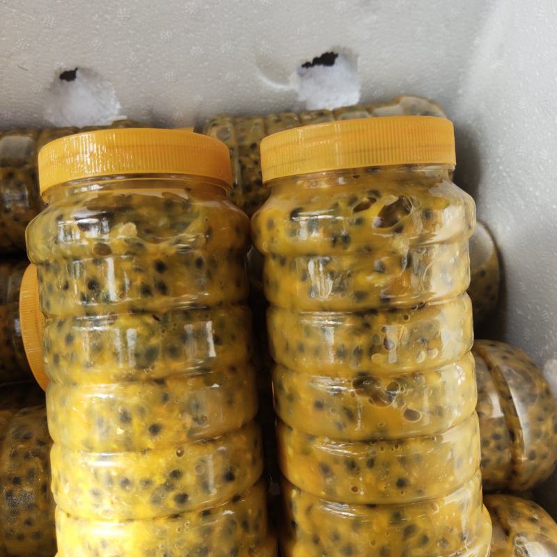 百香果肉产地冷冻百香果汁新鲜原浆鲜榨百香果酱水果奶茶店