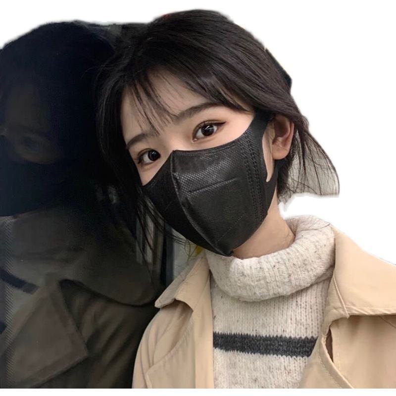 3D口罩一次性三层含熔喷层成人防尘透气防护面罩网红男女立