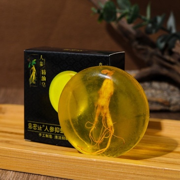 人参皂苦参除螨皂洗脸香皂面部清洁女男螨虫手工皂批发代发工
