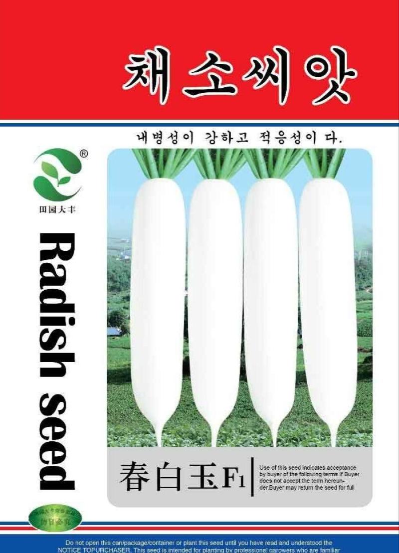 春白玉F1萝卜种子，50克