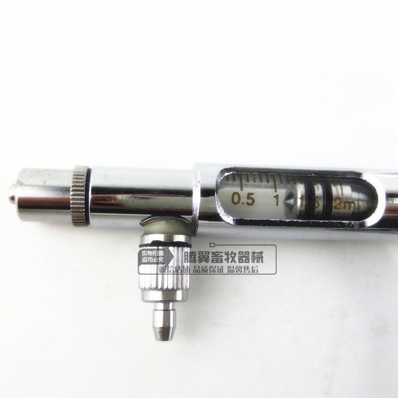 佳善兽用可调连续注射器0.2-2ML猪牛羊鸡用疫苗注射金