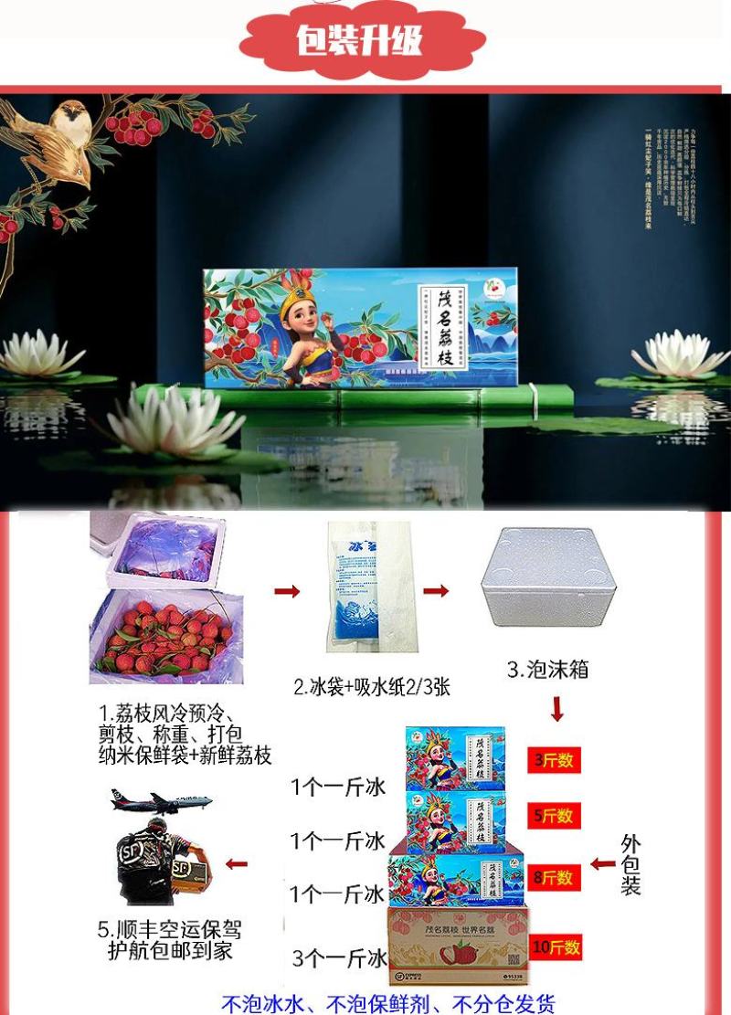 广东高州妃子笑荔枝广东省内包邮