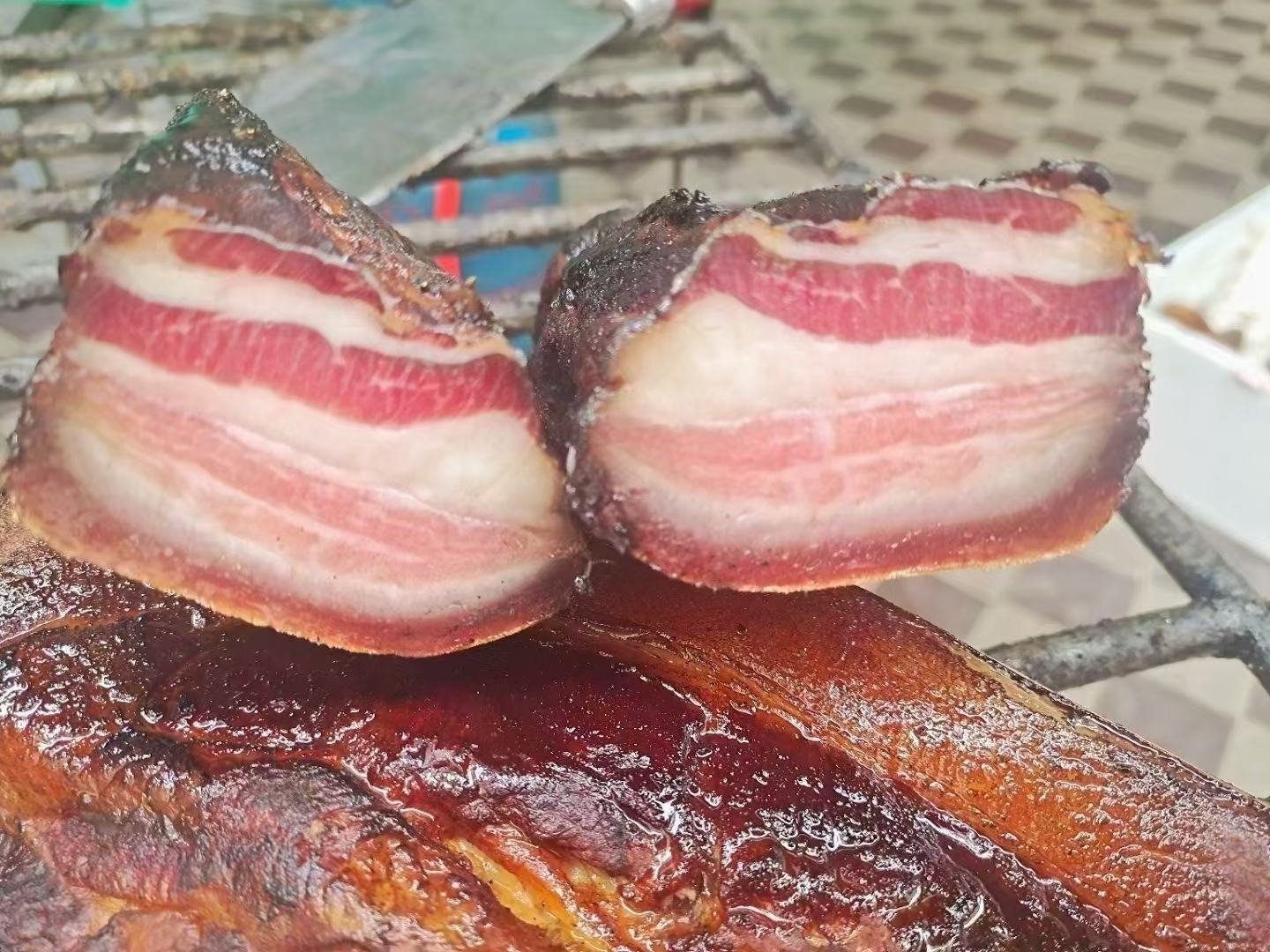 五花肉切片腌制过程