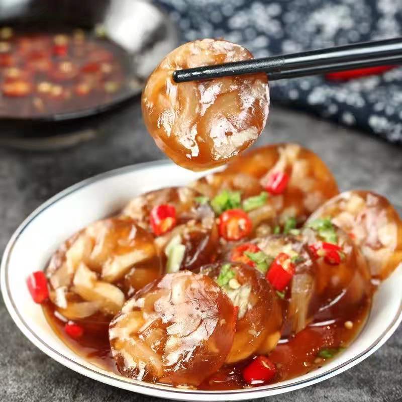 整箱皮冻肉猪皮冻即食凉拌肉皮冻肉冻真空皮冻肉熟食下酒菜批