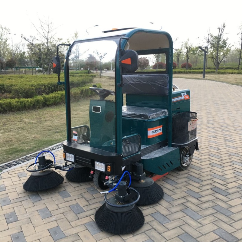 电动扫地车方向盘式把式小区物业厂区清扫洒水除尘