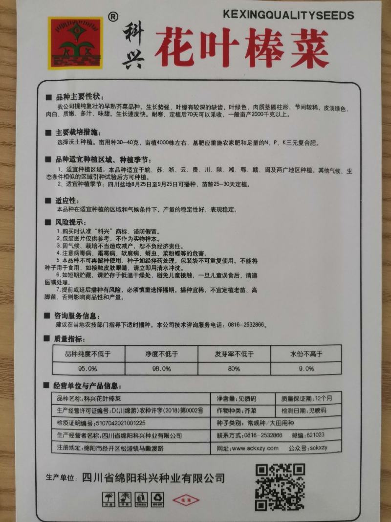 棒菜种子四川特色大棒菜春秋季农家种植薄皮棒菜种籽花叶芥菜