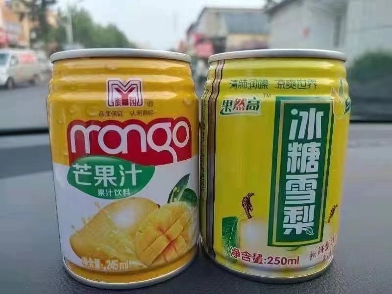 13.5出山东罐装果汁2口味245mlX24
