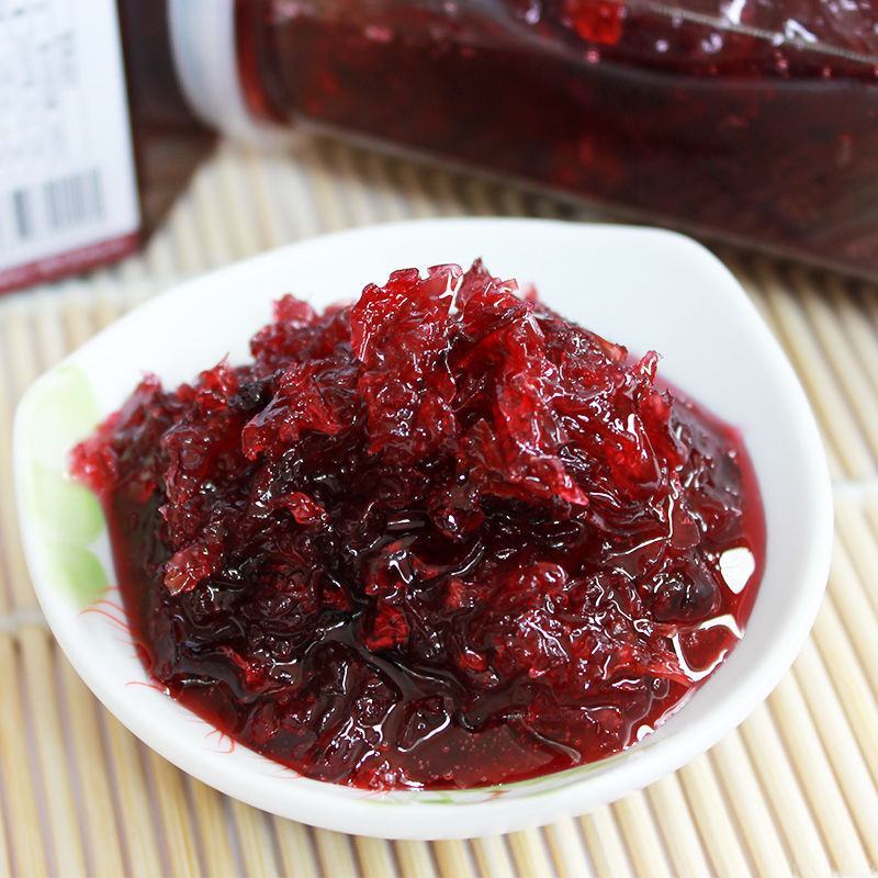 玫瑰酱400g瓶装云南蜂蜜高原花酿鲜花果酱冰粉粉配料