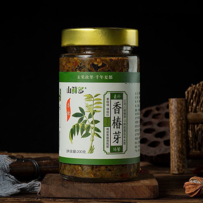 山鲜多香椿酱河南特产新鲜嫩芽不腌制拌饭拌面调味酱菜香辣酱