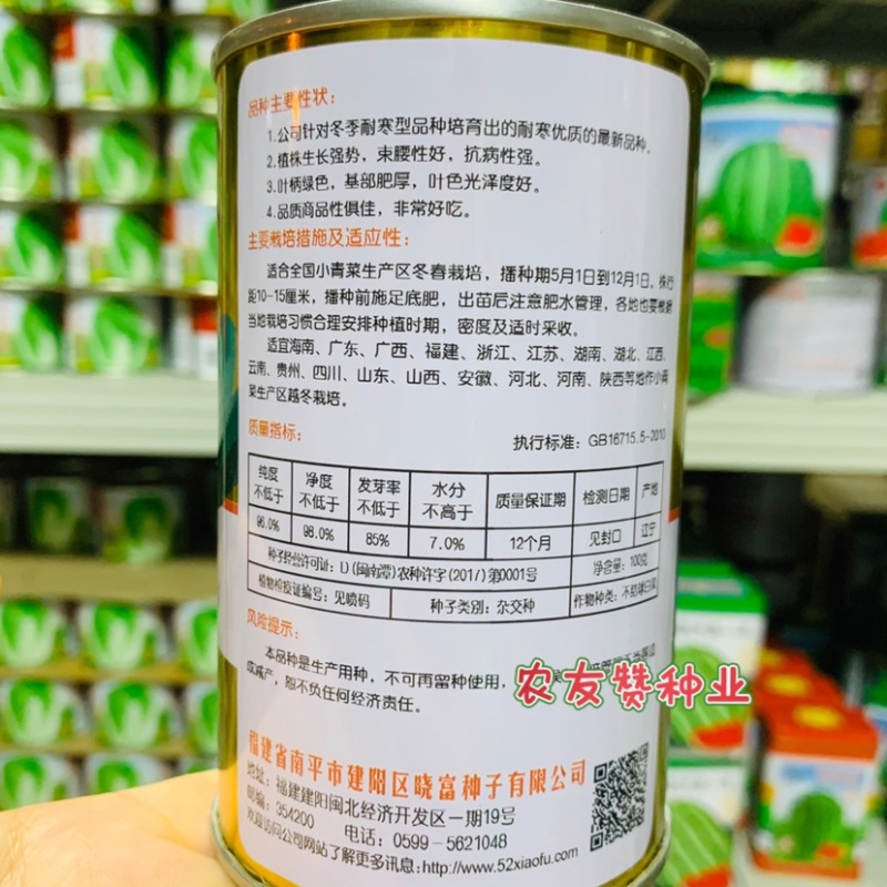 晓富珍品冬青梗菜种子耐寒青菜种子束腰性好，基地专用