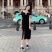 2022年夏季新款连衣裙女甜辣风褶皱设计感抽绳开叉显瘦气