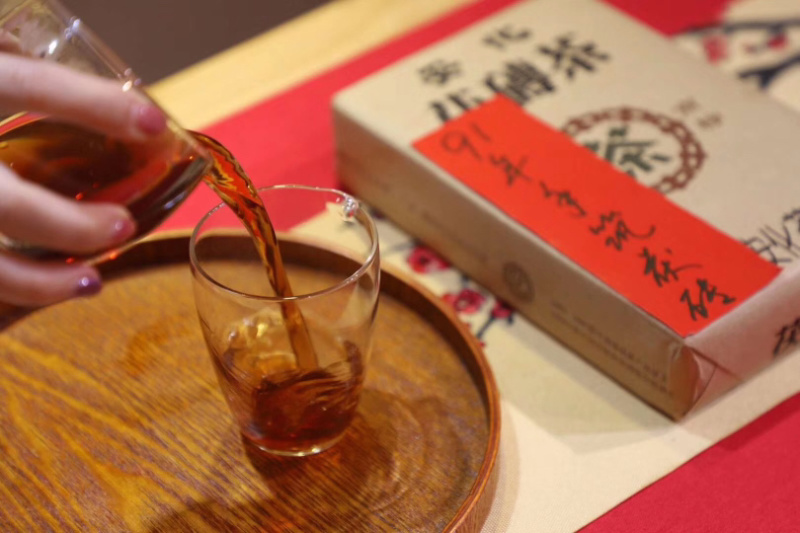 安化黑茶金花丰富菌花香甘甜醇厚厚耐泡一片1000克茶叶