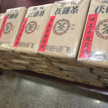 安化黑茶金花丰富菌花香甘甜醇厚厚耐泡一片1000克茶叶