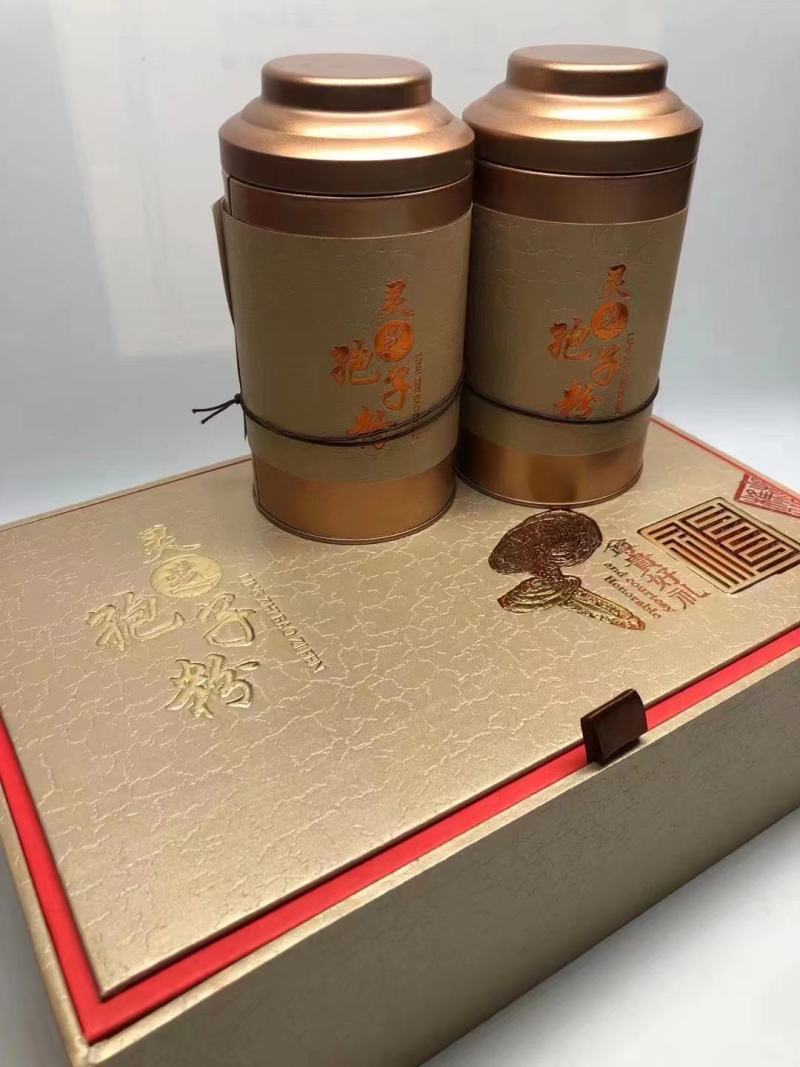 长白山灵芝孢子粉礼盒500克礼盒装
