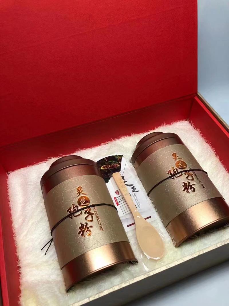 长白山灵芝孢子粉礼盒500克礼盒装