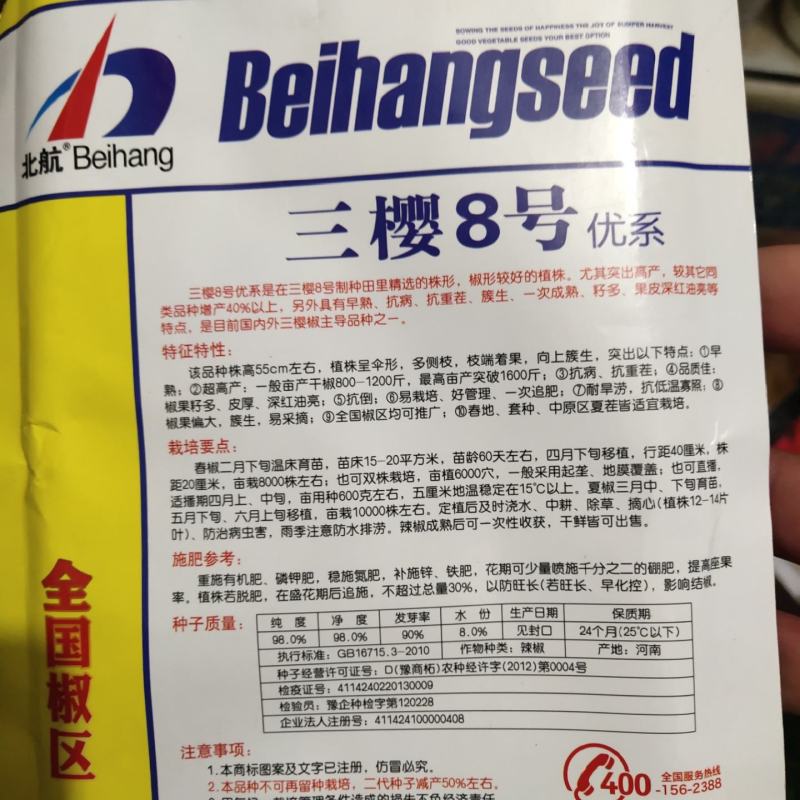 椒盼8号三樱八号朝天椒品种子早熟高产抗病亩1500斤