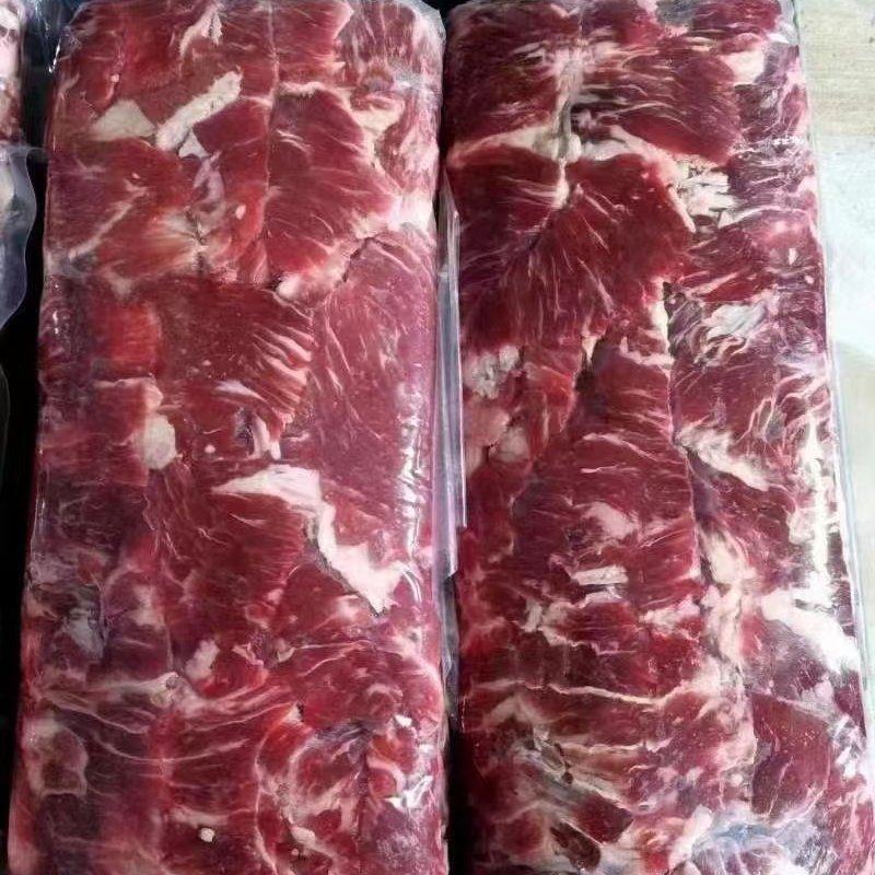 牛碎肉纯干块整精修无油无碎骨价格便宜！厂家直