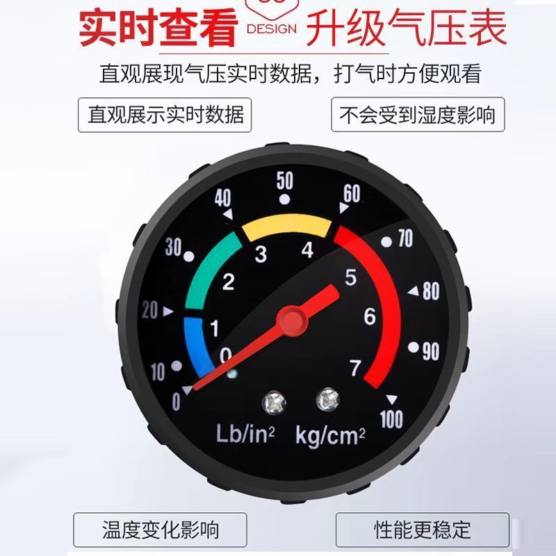 打气筒高压自行车打气筒篮球家用充气泵便携气筒电动车摩托车