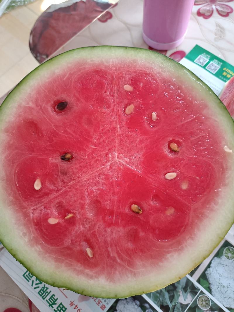 皮薄肉甜的甜王西瓜