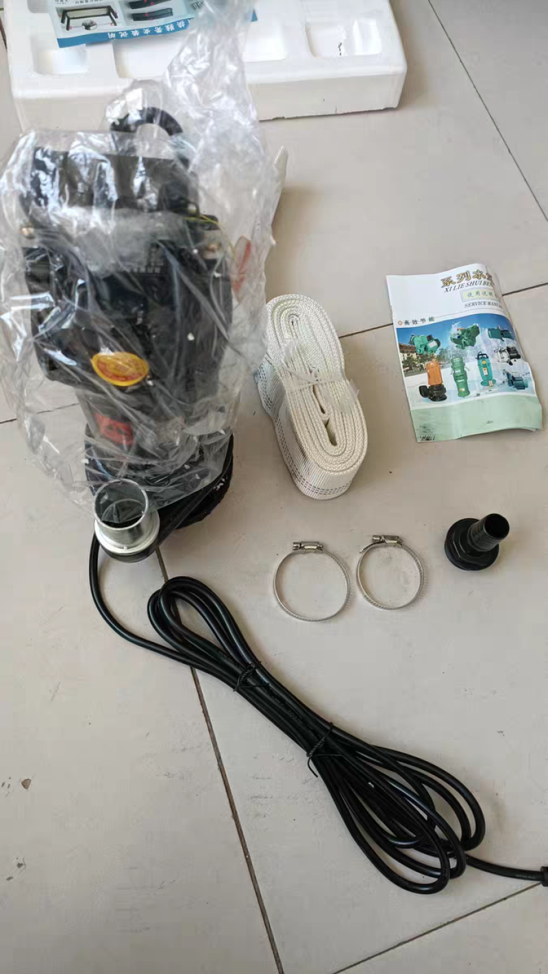 三滴水切割泵家用沼气池污水泵化粪池抽粪排污泵泥浆大流量潜