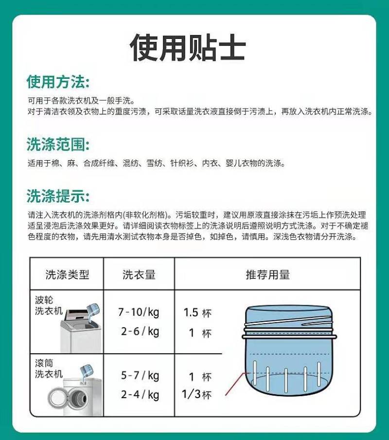 洁柔洗衣液实惠装超值袋装持久花香去渍清洁抗菌除螨中性婴儿