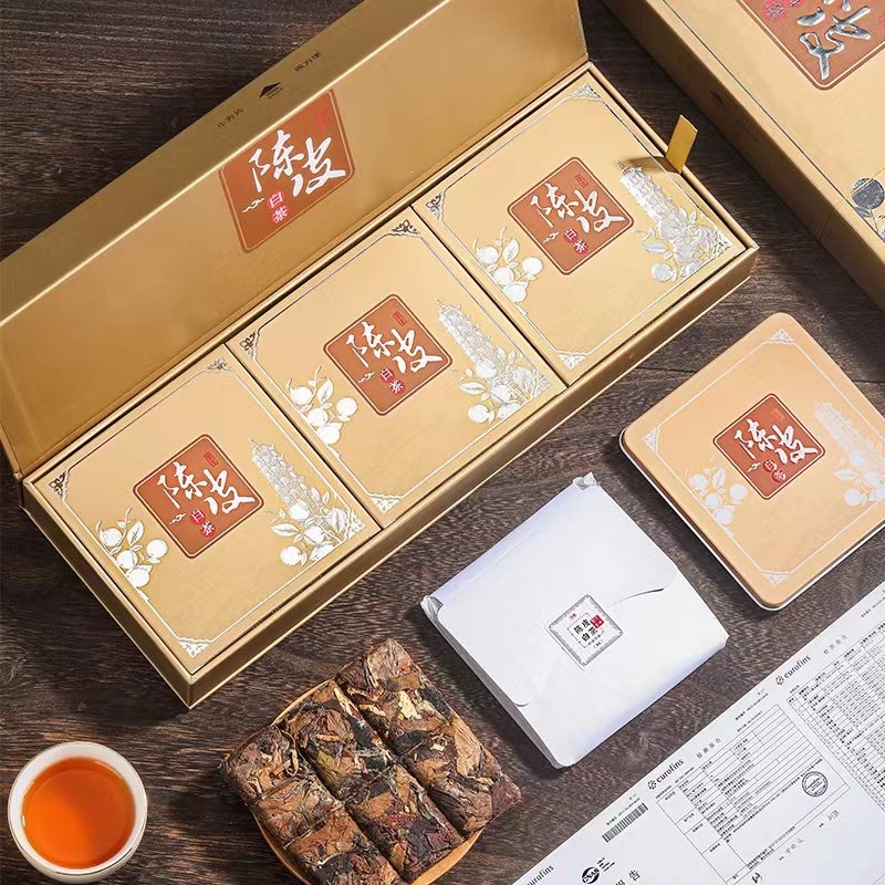 陈皮白茶福鼎白茶越陈越香网红代货支持代发180克茶叶