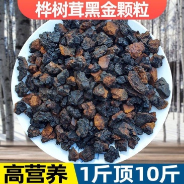 桦树茸黑晶桦褐孔菌黑晶白桦茸块黑晶颗粒现货批售