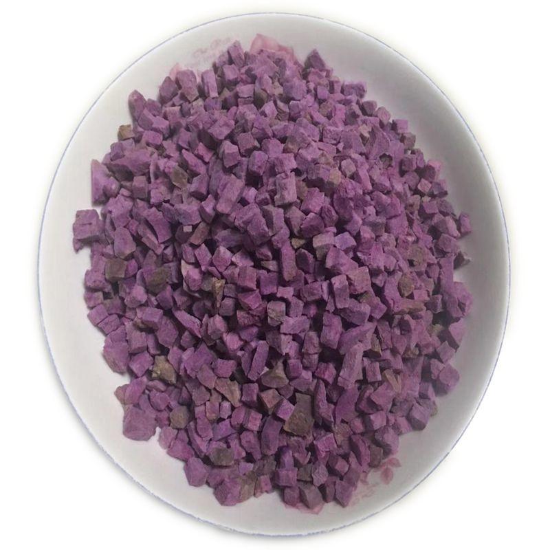 新货紫薯丁颗粒1斤5斤紫薯脆碎粒烘焙原料紫薯碎紫薯干