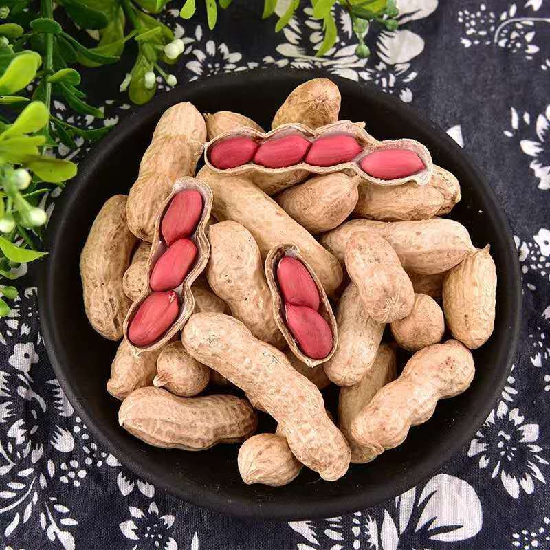 新货【炒熟花生】红花生果红皮花生米原味炒熟红皮花