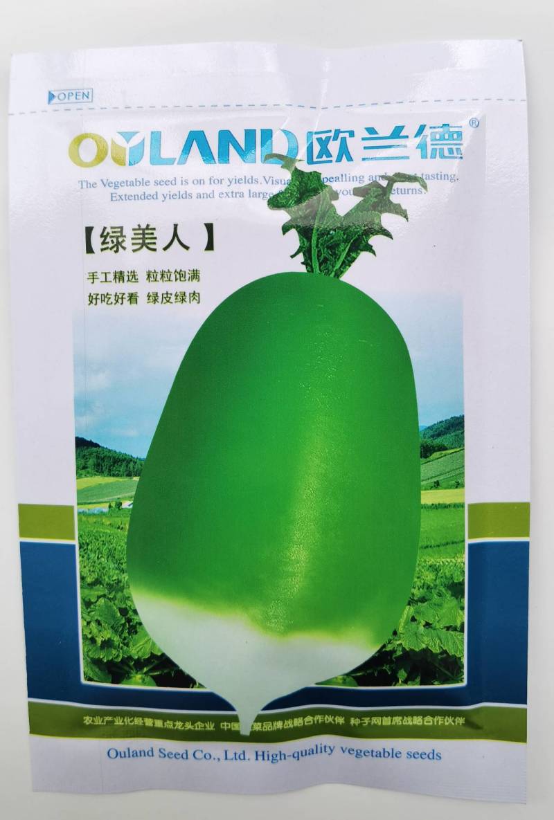 绿美人萝卜种子欧兰德791罐萝卜绿皮绿肉甜脆秋播冬储