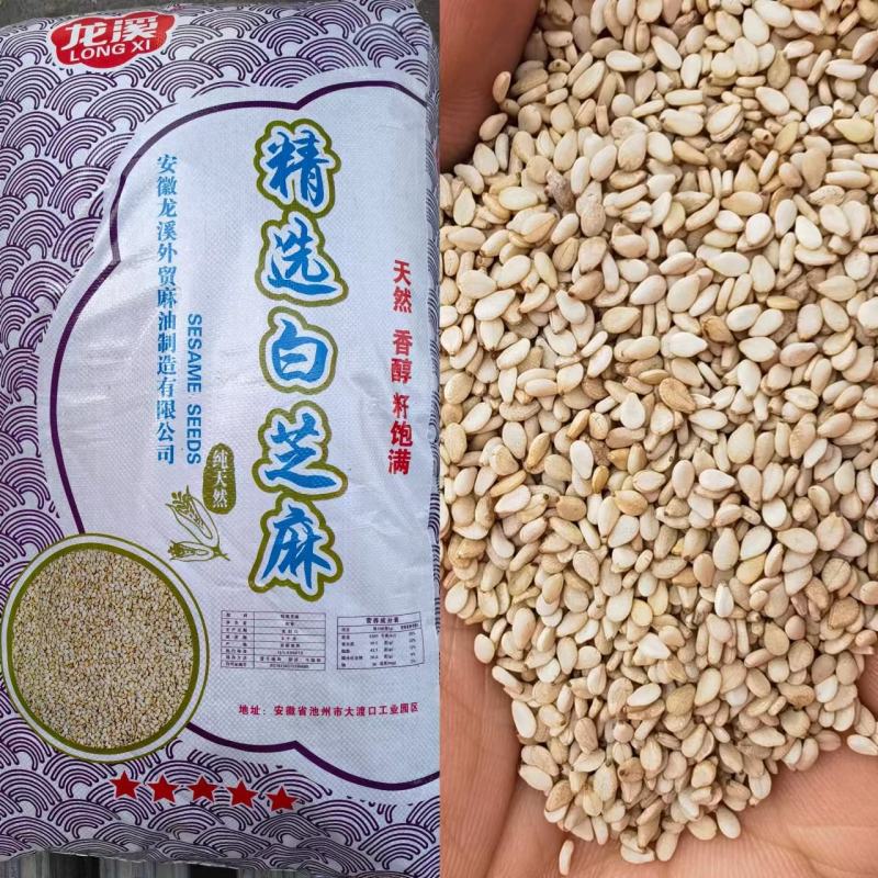 油麻熟白芝麻做芝麻酱磨香油及做食品用料