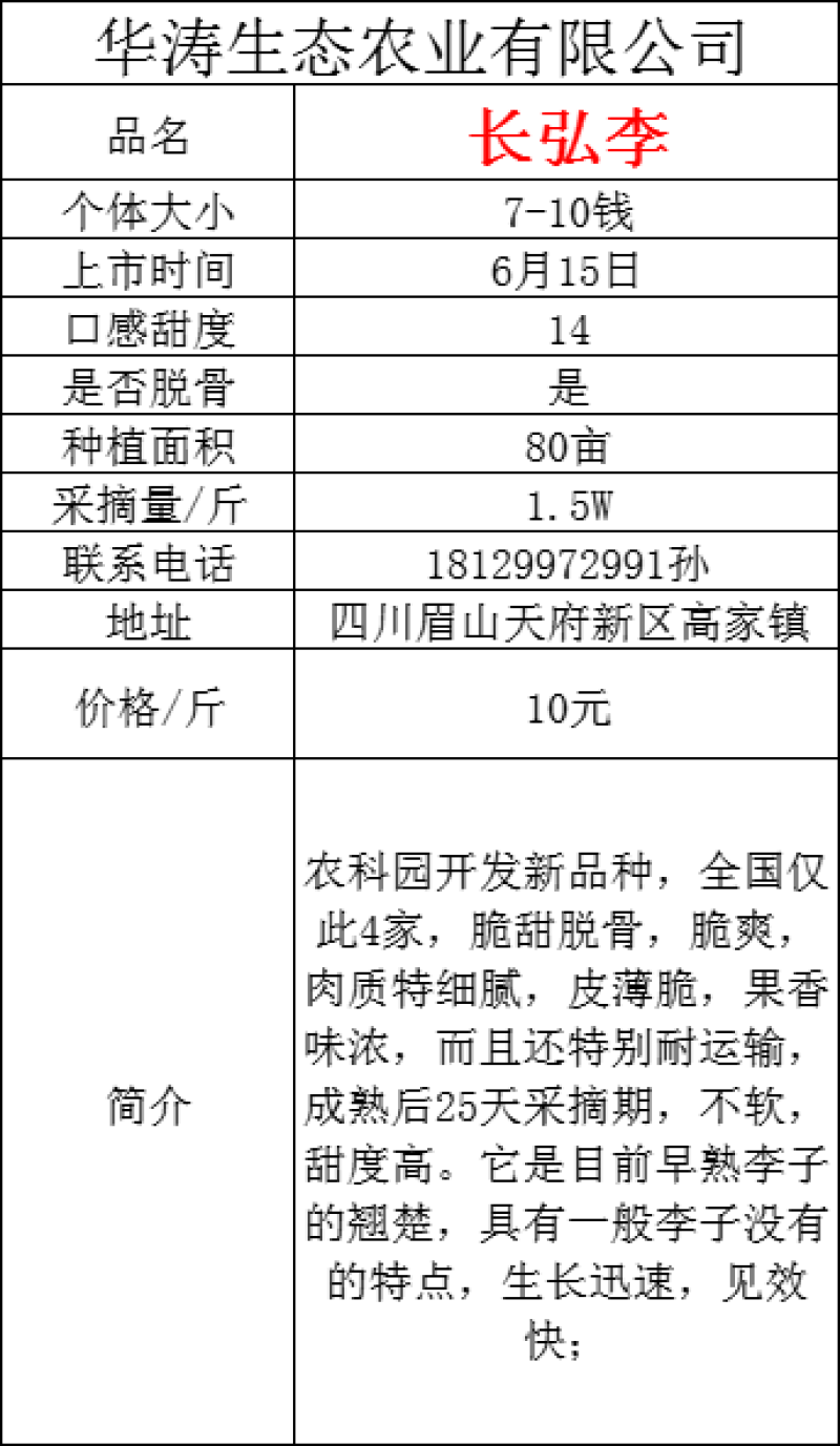 长弘李
