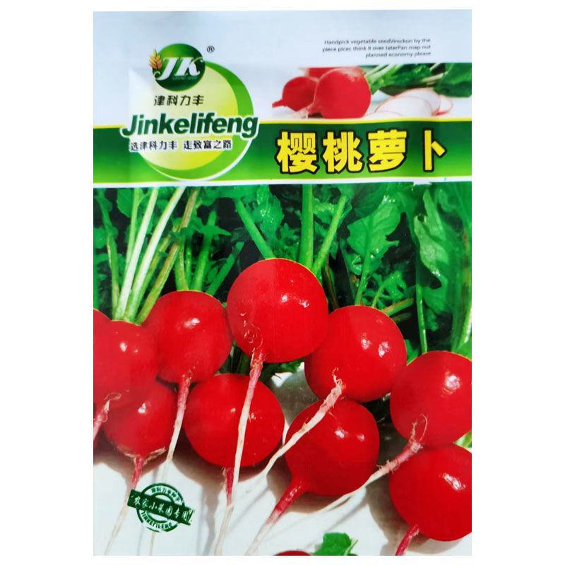 四季樱桃水果萝卜种子阳台盆栽田园种植高产迷你红萝卜蔬菜种