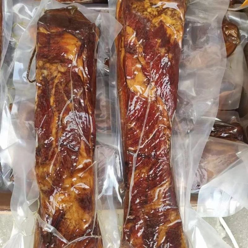 四川特产柴火烟熏腊肉三线五花肉腊肉颜色好看