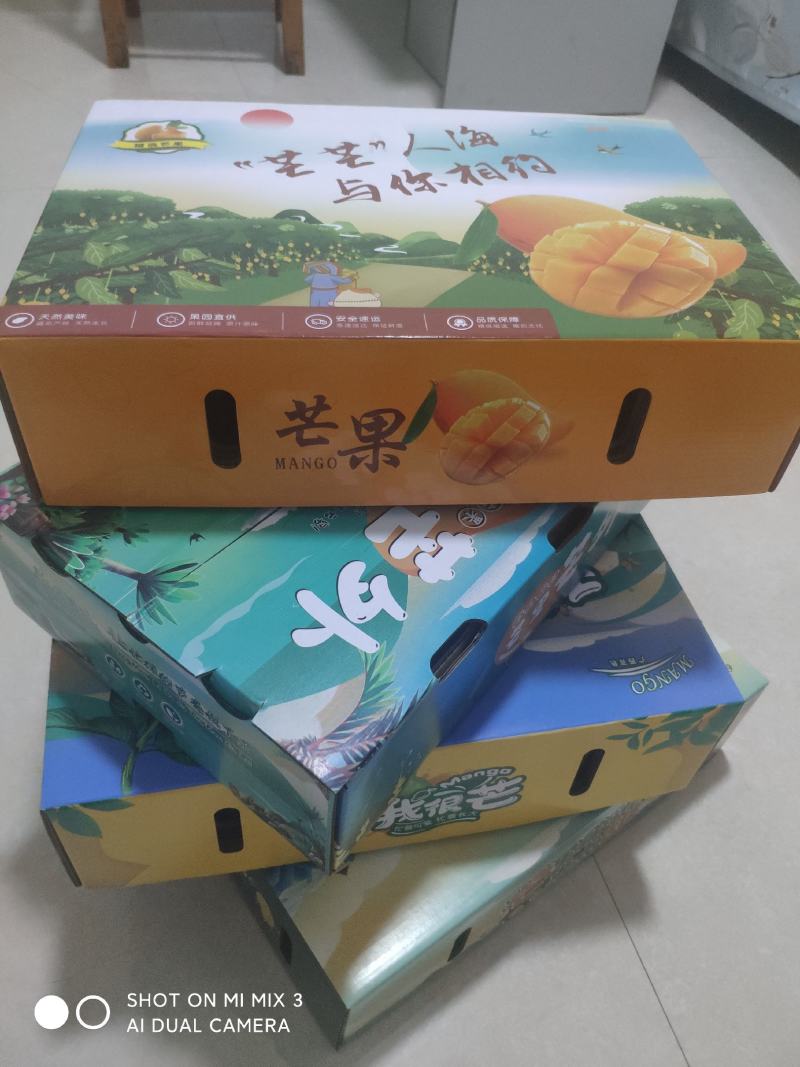 【现货】金煌芒果一级果大青芒非贵妃小台源头一件代发包邮