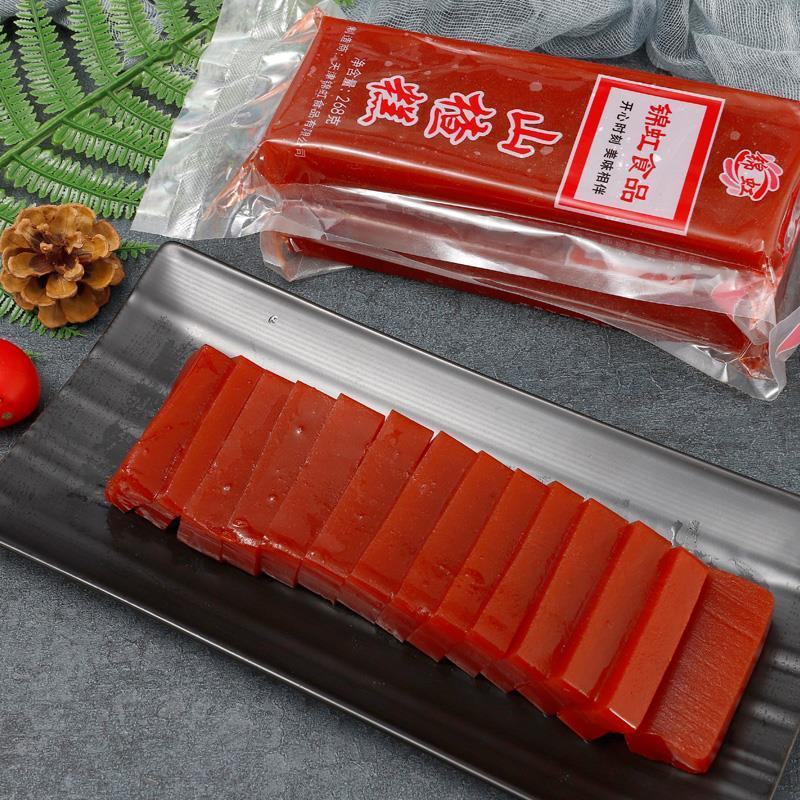 天津特产锦虹山楂糕京糕软糕红果制作酸甜果丹皮果脯蜜饯办公