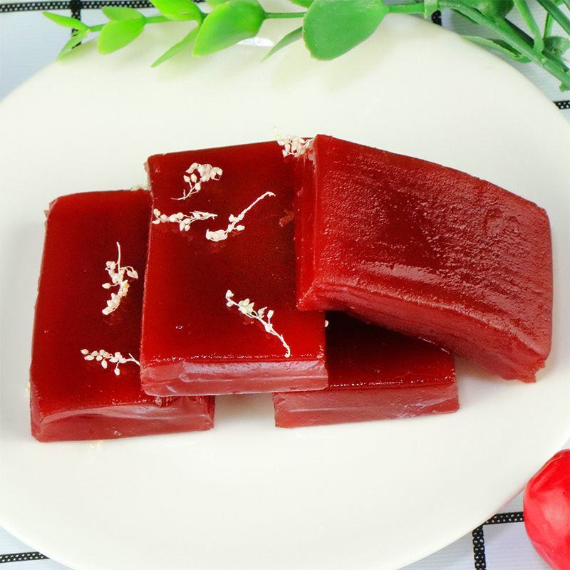 福君山桂花山楂糕枸杞开胃山楂糕大块批发小包装山楂条零食