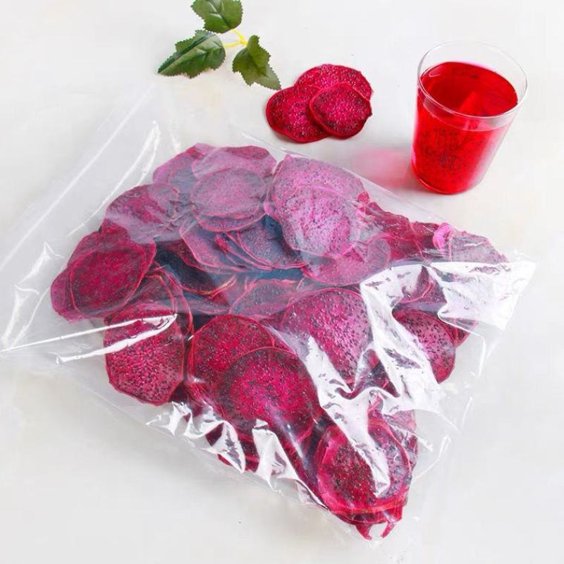 网红纯手工水果茶红心火龙果干片新鲜泡水饮品果粒茶花果茶