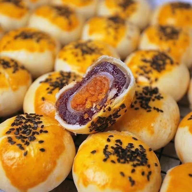 雪媚娘蛋黄酥整箱零食小吃甜品传统糕点早餐点心月饼批发特价