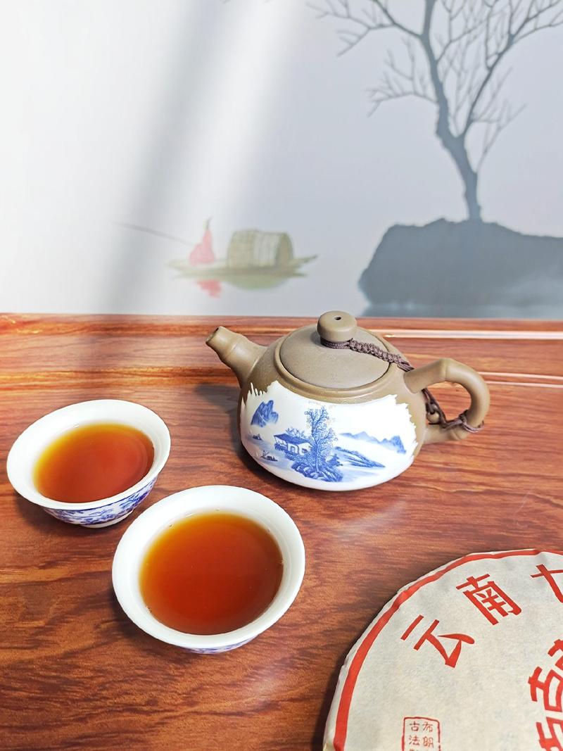 【普洱高端茶】2017年云南七子饼熟普宫廷普洱茶高端茶