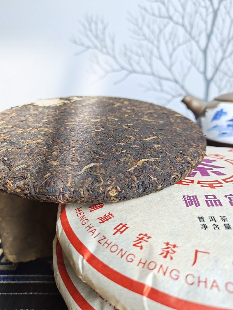 【普洱高端茶】2017年云南七子饼熟普宫廷普洱茶高端茶