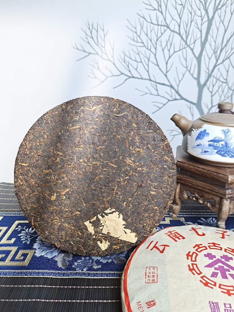 【普洱高端茶】2017年云南七子饼熟普宫廷普洱茶高端茶