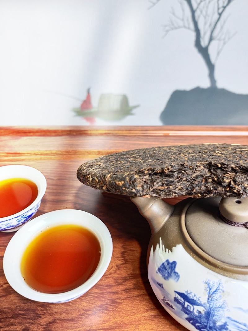 【普洱高端茶】2017年云南七子饼熟普宫廷普洱茶高端茶
