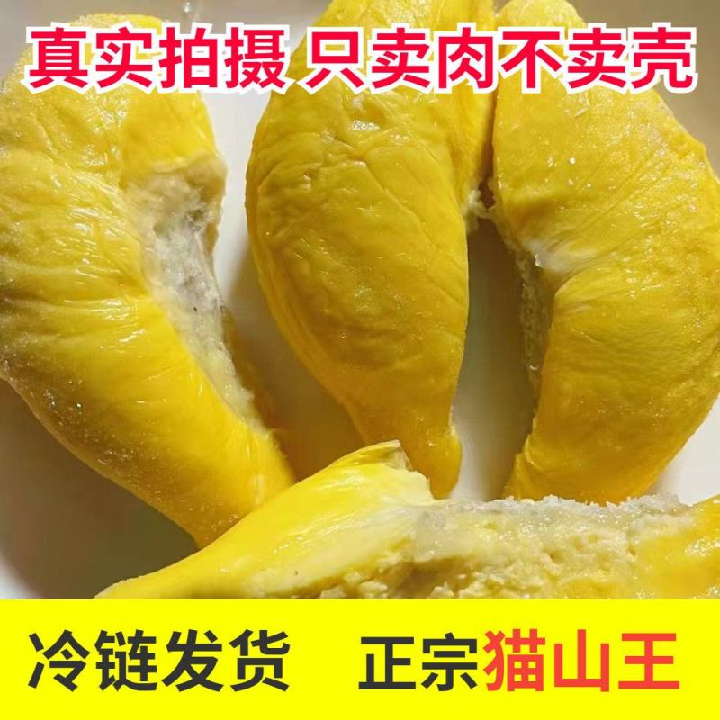 猫山王榴莲正宗榴莲肉冰冻冷冻批发应季水果当季榴莲肉包邮