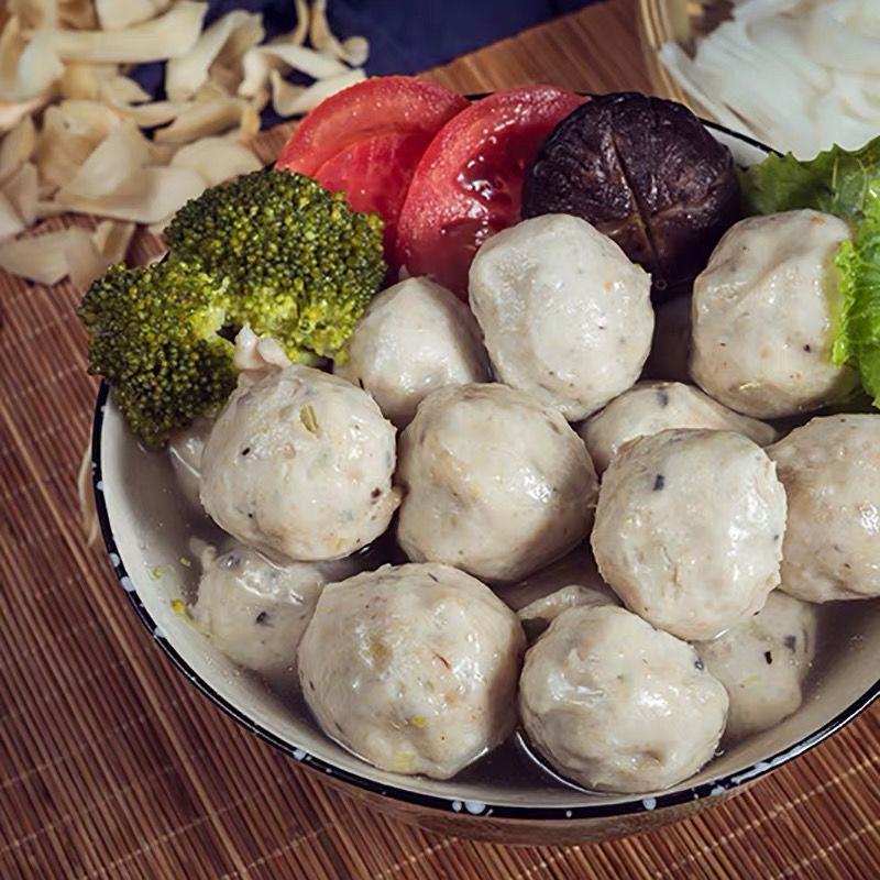 潮食汇潮汕手工胡椒猪肚丸猪肉丸火锅食材麻辣烫豆捞丸