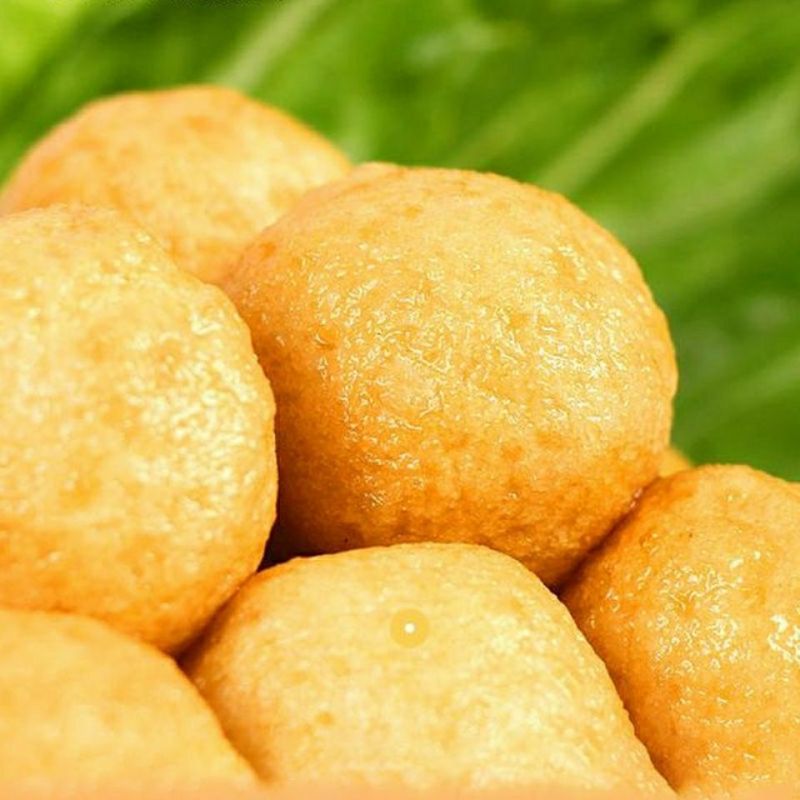 鸿津黄金炸鱼蛋咖喱黄金鱼丸商用小吃关东煮火锅麻辣烫食材