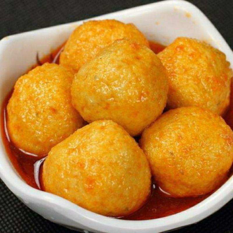 鸿津黄金炸鱼蛋咖喱黄金鱼丸商用小吃关东煮火锅麻辣烫食材