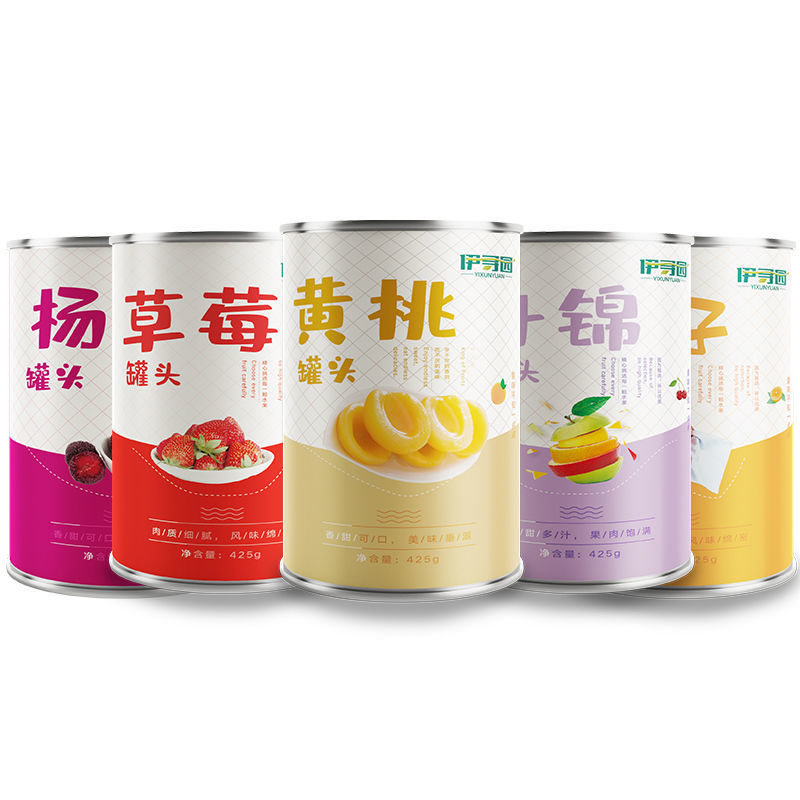 多口味水果罐头砀山糖水黄桃罐头整箱新鲜橘子菠萝杨梅杏草莓