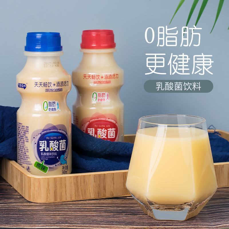 新货乳酸菌饮品340ml*12瓶整箱早餐酸奶包邮