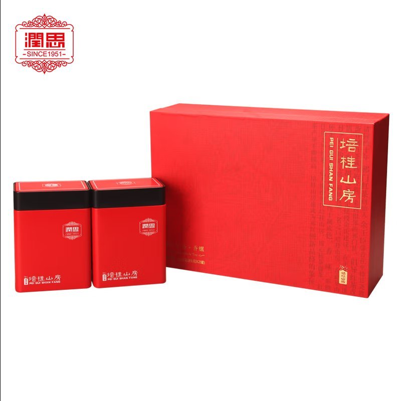 润思祁门红茶培桂山房特级香螺礼盒170g